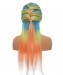 Colorful Wig Rainbow Colored Lace Human Hair Wigs 