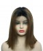 Dolago Colorful Wig Straight Bob Wig Full Lace Human Hair Wig 130% Density 1B/6# Shot Bob Colorful Human Hair Wigs For Women With Baby Hair 100% Quality Hair Wigs