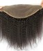 Dolago 13X6 Lace Frontal Closure Kinky Straight Brazilian Human Hair With Baby Hair Remy Hair Natural Black