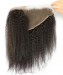 Dolago 13X6 Lace Frontal Closure Kinky Straight Brazilian Human Hair With Baby Hair Remy Hair Natural Black