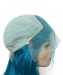 Blue Colored Wigs For Women With Baby Hair For Sale