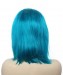 Blue Colored Wigs For Women With Baby Hair For Sale