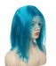 Blue Colored Wigs For Women With Baby Hair For Sale