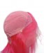 Colored Pink Human Hair Lace Front Wigs For Women 