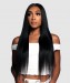 Straight 360 Lace Frontal Wig Pre Plucked With Baby Hair 180% Density 