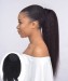 Dolago Kinky Straight Wrap Ponytail For Women Coarse Yaki Clip Ins Extension Ponytails Human Hair For Black Women 