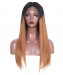 Two Tone Ombre Colored Human Hair Lace Wigs Online Sales