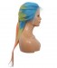 Colorful Wig Rainbow Colored Lace Human Hair Wigs 