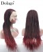 Braided wigs knotless cornrow braided lace front wigs for sale 13X6 lace frontal african american braided wig 100% handmade braid side part style 26inch cheap synthetic braiding wig free shipping