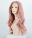 Dolago Synthetic Lace Front Wig Wavy Pink Color 