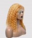 Dolago Colorful Wig Curly Bob Lace Front Wigs Pre-Plucked 130% Density Bright Yellow