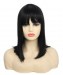 Straight Human Hair Wigs With Bang None Lace Short Hair Wigs With Baby Hair For Black Women Pre Plucked 