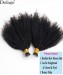 Dolago Afro Curly F Tip Hair Extensions African I Tip Human Hair Extensions For Women Brazilian 4B 4C Kinky Curly Microlinks Hair Extensions With Nano Beads Lightweight Reusable Itips For Wholesale Online