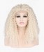 Dolago Light Blonde Deep Curly Synthetic Wig Lace Front Wig