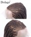 Braided wigs knotless 13X6 lace front braid wigs for african american 100% handmade cornrow braided lace wigs mix color 26inch dolago cheap synthetic braiding wig free shipping 
