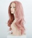 Dolago Synthetic Lace Front Wig Wavy Pink Color 