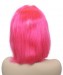 Colored Pink Human Hair Lace Front Wigs For Women 