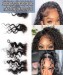Dolago HD Crystal Lace Baby Hair Stripes 100% Human Hair Baby Hair Curly Edges #613 Blonde Body Wave Swiss Lace Hairline Baby Hair Strips For Women