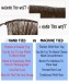 Dolago Kinky Straight Hand Tied Weft Hair Extensions For Black Women Coarse Yaki Full Cuticle Genius Utah Human Hair Extensions Brazilian Virgin Human Hair Bundles Can Be Dyed