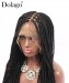 Braided lace front wigs knotless box braid wig 30inch 13X6 lace frontal square part braids wigs for african american 100% handmade braiding hair cheap synthetic braided lace wigs on sale free shipping