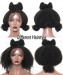 Dolago 250% Real HD Swiss Afro Curly 13x6 Lace Front Wigs Pre Plucked For Black Women African Undetectable HD Crystal Lace Frontal Wigs Human Hair 4B 4C Kinky Curly Frontal Wigs With Invisible Knots