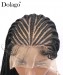 Braided wigs Boho braided lace front wig 13X6 30inch 100% handmade cornrow braid wigs for women cheap synthetic knotless braided lace frontal wigs dolago hair on sale free shipping 