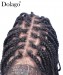 Braided lace front wigs knotless box braid wig 30inch 13X6 lace frontal square part braids wigs for african american 100% handmade braiding hair cheap synthetic braided lace wigs on sale free shipping