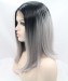 Dolago 1B/Grey Ombre Wig Short Bob Wig Synthetic Wig