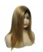 Colored Full Lace Wigs Human Hair Baby Hair 