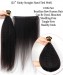 Dolago Kinky Straight Hand Tied Weft Hair Extensions For Black Women Coarse Yaki Full Cuticle Genius Utah Human Hair Extensions Brazilian Virgin Human Hair Bundles Can Be Dyed