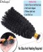 Dolago 3B 3C Kinky Curly F Tip Human Hair Extensions For Women Reusable Brazilian I Tip Hair Extensions With Most Lightweight Nano Bead Wholesale Curly Microlink Extensions Best Itip Hair Can Be Dyed