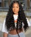 Dolago Cheap Deep Wave Wigs 150% Density 360 Lace Front Human Hair Wig Pre Plucked For Black Women Natural Brazilian 360 Full Lace Wig With Baby Hair For Sale Online Glueless 360 Lace Frontal Wig Free Shipping
