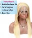 Dolago Glueless 613 Blonde Lace Front Wig With Invisible Hairline For Black Women 180% Straight Golden Blonde 13x6 Frontal Wig Lightly Bleached The Knots Brazilian Shining 613 Human Hair Wig Free Shipping