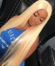 613 Blonde Color Straight Wave 360 Lace Frontal Wigs For Sale