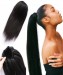 Striaght Drawstring Brazilian Ponytail Extensions For Women