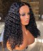 Brazilian deep curly lace closure wigs for women for sale