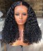 Brazilian deep curly lace closure wigs for women for sale