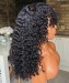 Brazilian deep curly lace closure wigs for women for sale