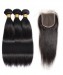 Dolago Straight Bundles With 5x5 Closures For Women Best High Quality 3 Human Hair Bundles With Frontal Lace Closures Cheap Wholesale Virgin Hair Bundles And Closure For Sale Online Shop