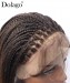  Knotless braided lace wigs Ombre #1b/30 blonde braided wig 13X3 lace front wig braiding for african american 26inch 100% handmade affordable synthetic wigs free shipping dolago 