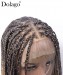  Knotless braided lace wigs middle part ombre 1b/27/613 braided wigs lace frontal 13X3 100%  handmade cheap synthetic braiding wigs for women african american free shipping dolago