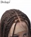  Knotless braided lace wigs middle part ombre 1b/30 braided wigs lace frontal 13X3 cheap synthetic braiding wigs for women african american 100% handmade free shipping dolago