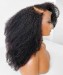 Afro kinky curly transparent full lace wigs with baby hair pre plucked