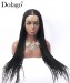 Cornrow braids lace wigs 2X6 braided lace front wigs for women african american 30inch long hair black color 100% handmade braiding cheap synthetic lace wig on sale free shipping dolago 