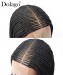 Cornrow braids lace wigs 2X6 braided lace front wigs for women african american 30inch long hair black color 100% handmade braiding cheap synthetic lace wig on sale free shipping dolago 