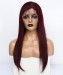 Dolago Colorful Wigs 1B/99j 360 Lace Frontal Wig 150% Brazilian Straight Purple Red Ombre Wigs Human Hair 99J Short Colored Wigs Pre Plucked With Baby Hairline