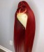 99j red colored lace front wigs for sale