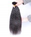 Brazilian Human Hair 1 Bundle Kinky Straight Hair Weave Bulk Hair Extension For Wig Making
