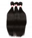 Yaki Straight Brazilian Virgin Hair 3Pics Natural Color For Sale 