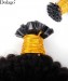 Dolago Best Afro Kinky Curly Keratin Fusion Hair Extensions Micro Ring Cuticles Nail I Tip Hair Extension 100 Pieces For One Set And Two Sets Make A Full Head 
